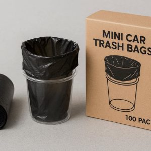 Mini Car Trash Bags for Cup Holders Compact and Disposable 100 Pack