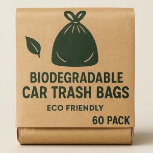 Biodegradable Car Trash Bags Eco Friendly Disposable 60 Pack