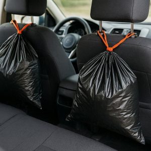 Heavy Duty Car Trash Bags with Drawstring Closure for Large Messes
