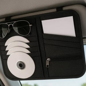 Car Sun Visor Organizer for CDs Documents and Sunglasses
