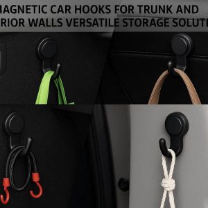 Magnetic Car Hooks for Trunk and Interior Walls Versatile Storage Solution